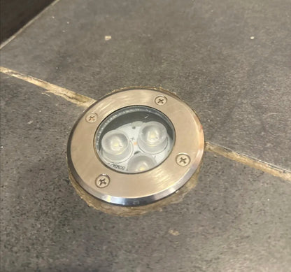 8 Lámparas de piso 3W luz cálida