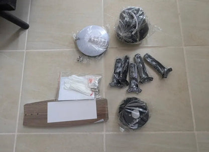 Ventilador De Techo Con Luz Y Mando A Distancia 1.07 M 60hz Negro/Madera