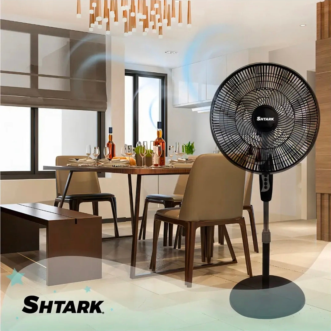 Set 2 Ventiladores De Pedestal 5 Aspas 16" 3 Velocidades Frecuencia 60hz