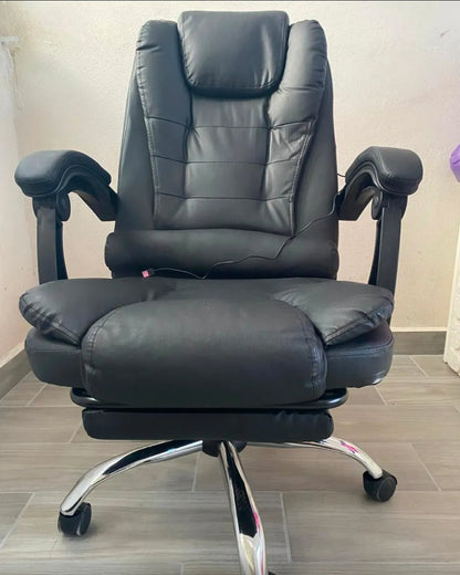 Silla ejecutiva ergonómica con  reposapies CON MASAJEADOR