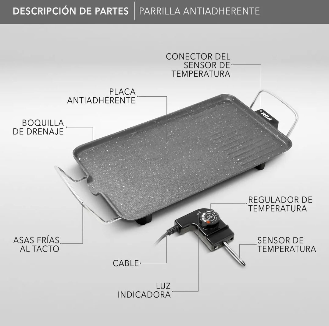 Plancha Antiadherente Grill