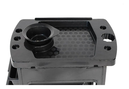 Carrito Auxiliar Letmex Bm3634 Negro Con Bowl Negro