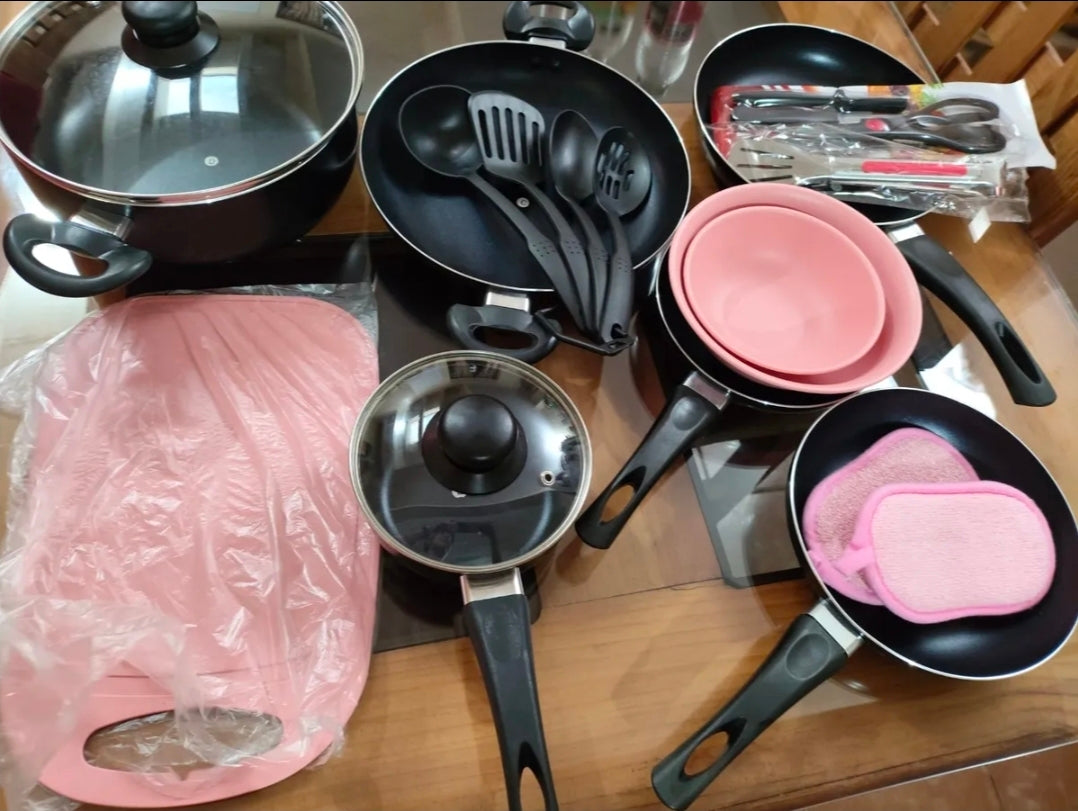 Batería de cocina Aluminio Antiadherente 22 piezas