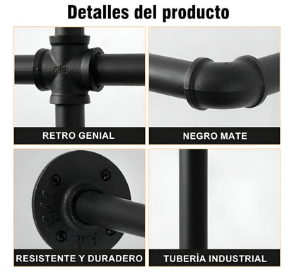 Perchero para pared soporte de metal 100kg