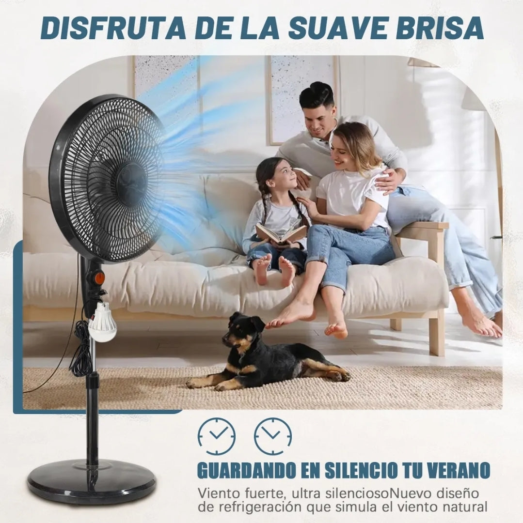 Ventilador de piso solar