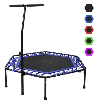Trampolín Hexagonal Con Barra Soporta 100 Kg