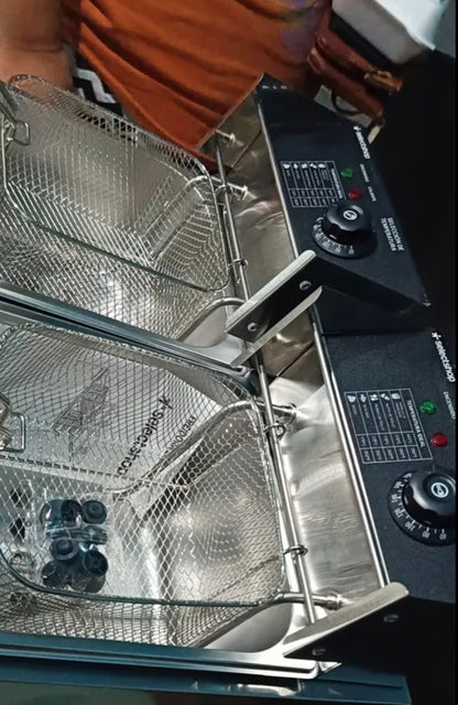Freidora doble 12 L (2 tinas de 6L)