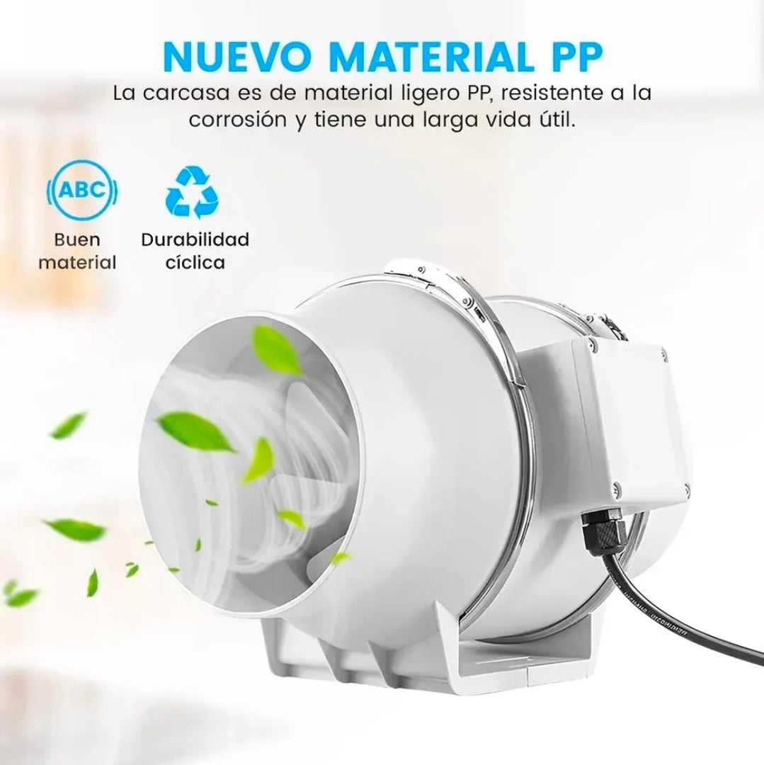 Extractor De Aire Industrial Potente Silencioso De 4 Pulgadas