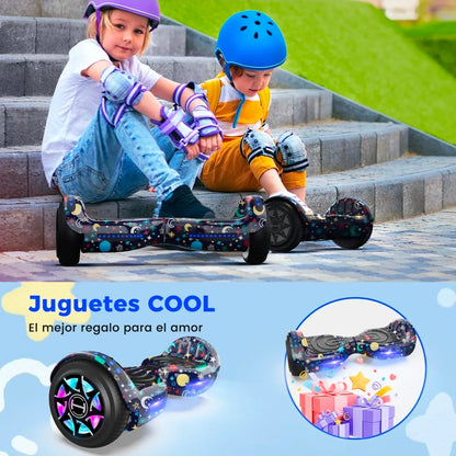Patín Eléctrico Hoverboard Bluetooth 12km/h 55kg