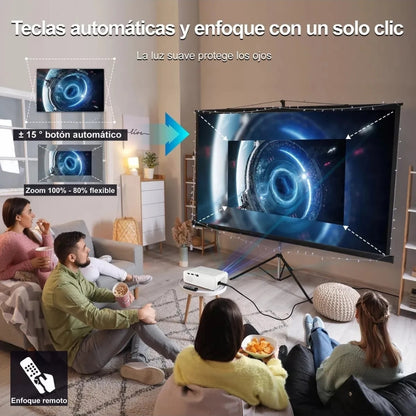Proyector Portátil Sistema Android Soporte 1080p 4k