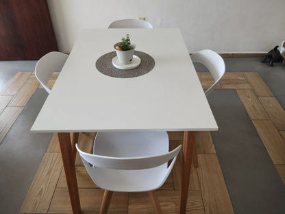 Set 4 Sillas Para Comedor Moderna Estructura