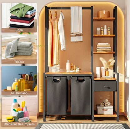 Closet ropero con cesto