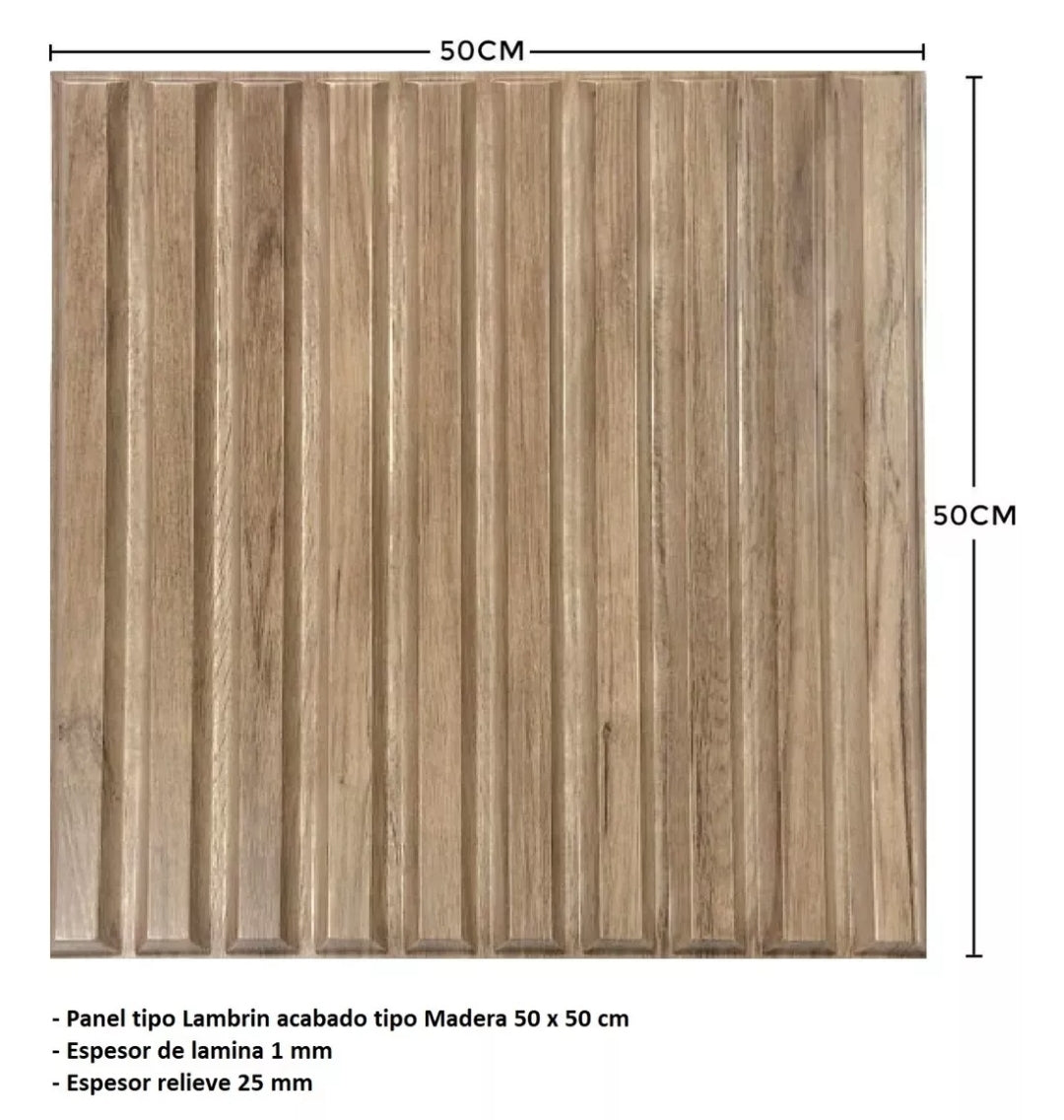 Paneles PVC Lambrín Madera