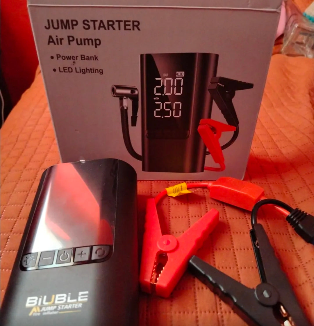 Arrancador De Batería De Auto 8500a Con Inflador Br12