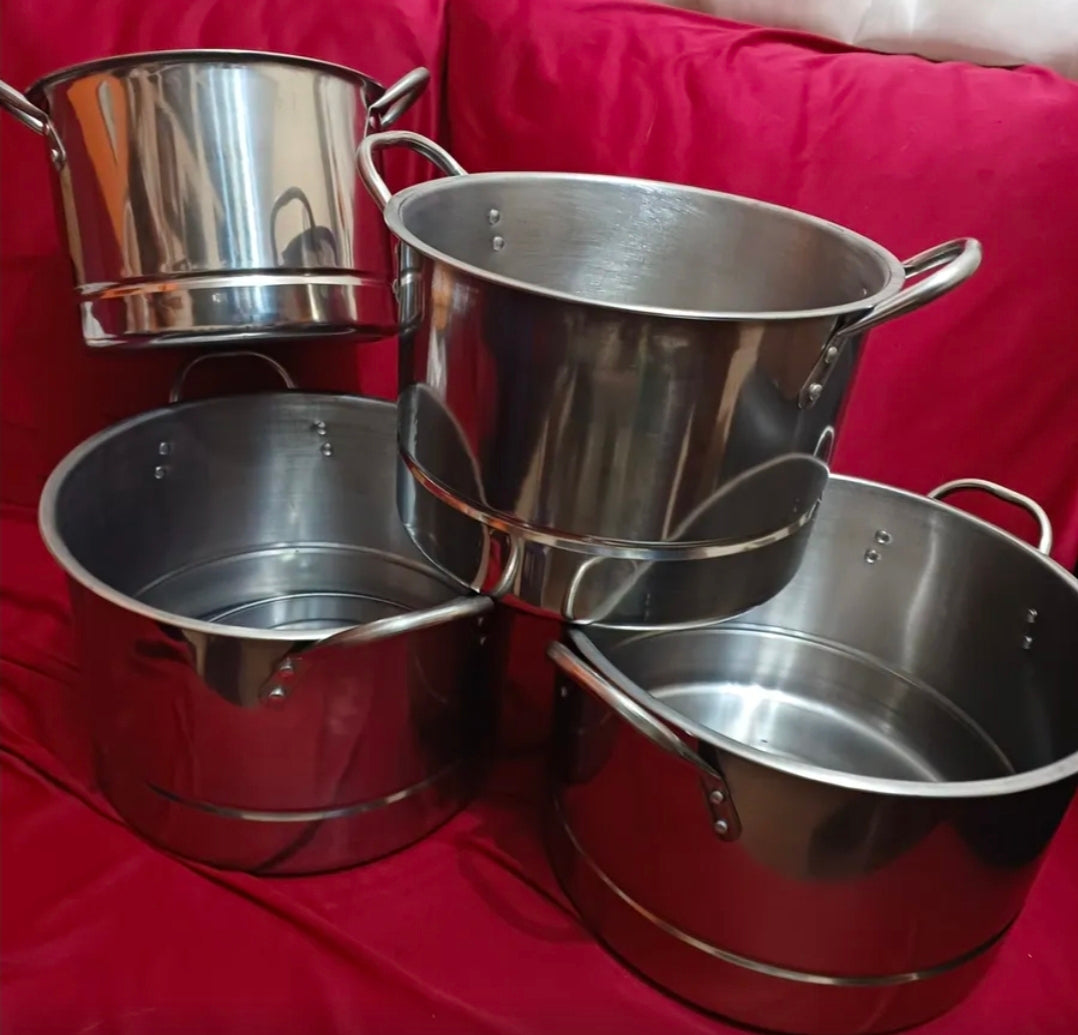 Ollas De Acero Inoxidable Con Tetera De Agua