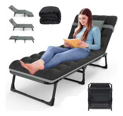 Catre plegable con respaldo