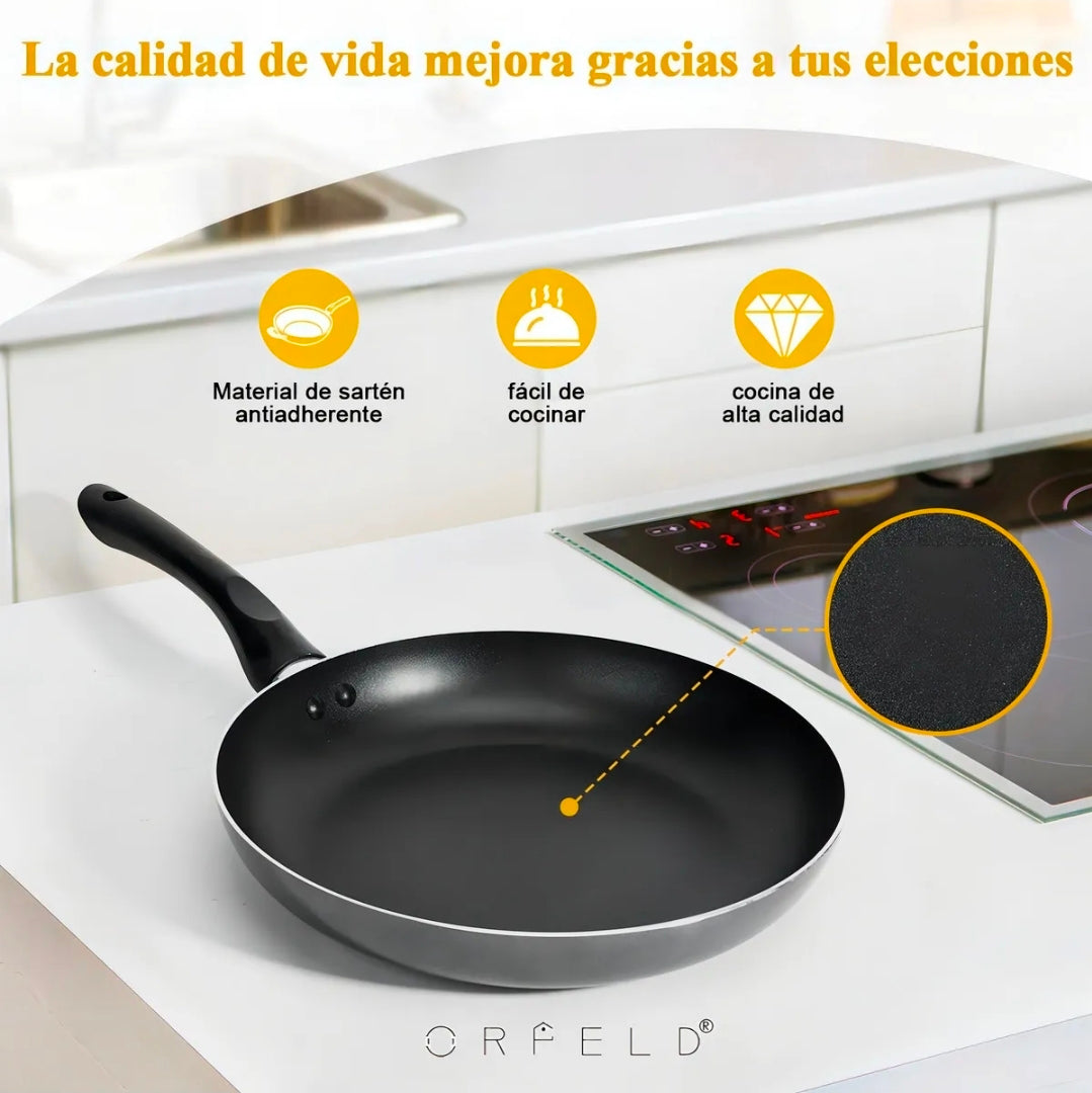 Batería De Cocina 20 Piezas De Aluminio Con Antiadherente