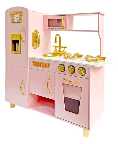 Cocinita Juguete Infantil Niñas Madera Moderna Accesorios