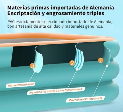 Alberca Inflable Rectangular Familia Piscinas 305*183*56cm