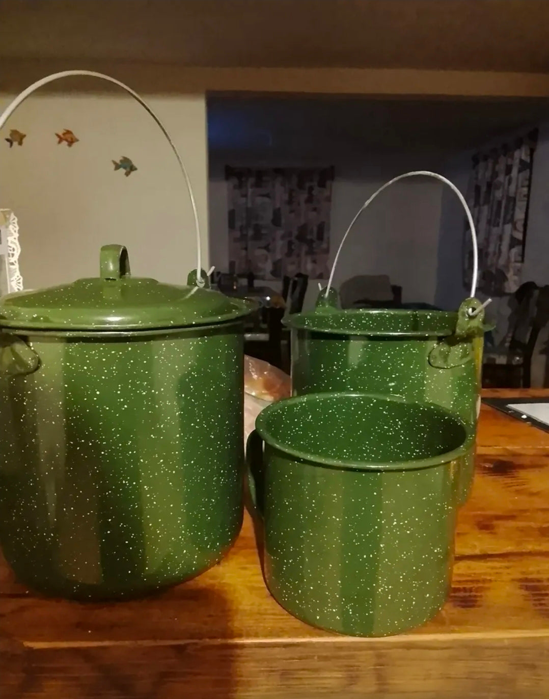 Set De 4 Ollas Hervidores De Peltre Cinsa Incluye 2 Tapas