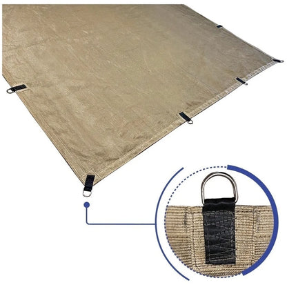 Malla Sombra 1x1 Mts 90% Reforzada Argollas