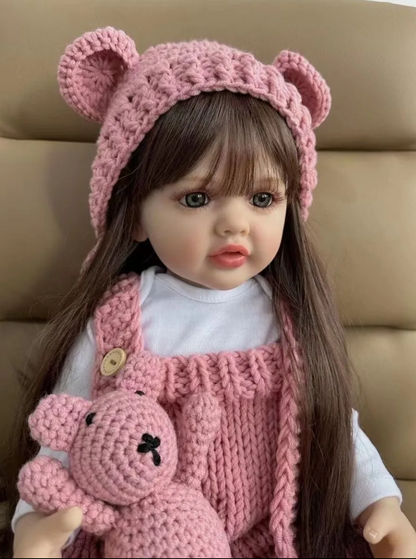 Bebé muñeca TIPO reborn silicona 55 cm