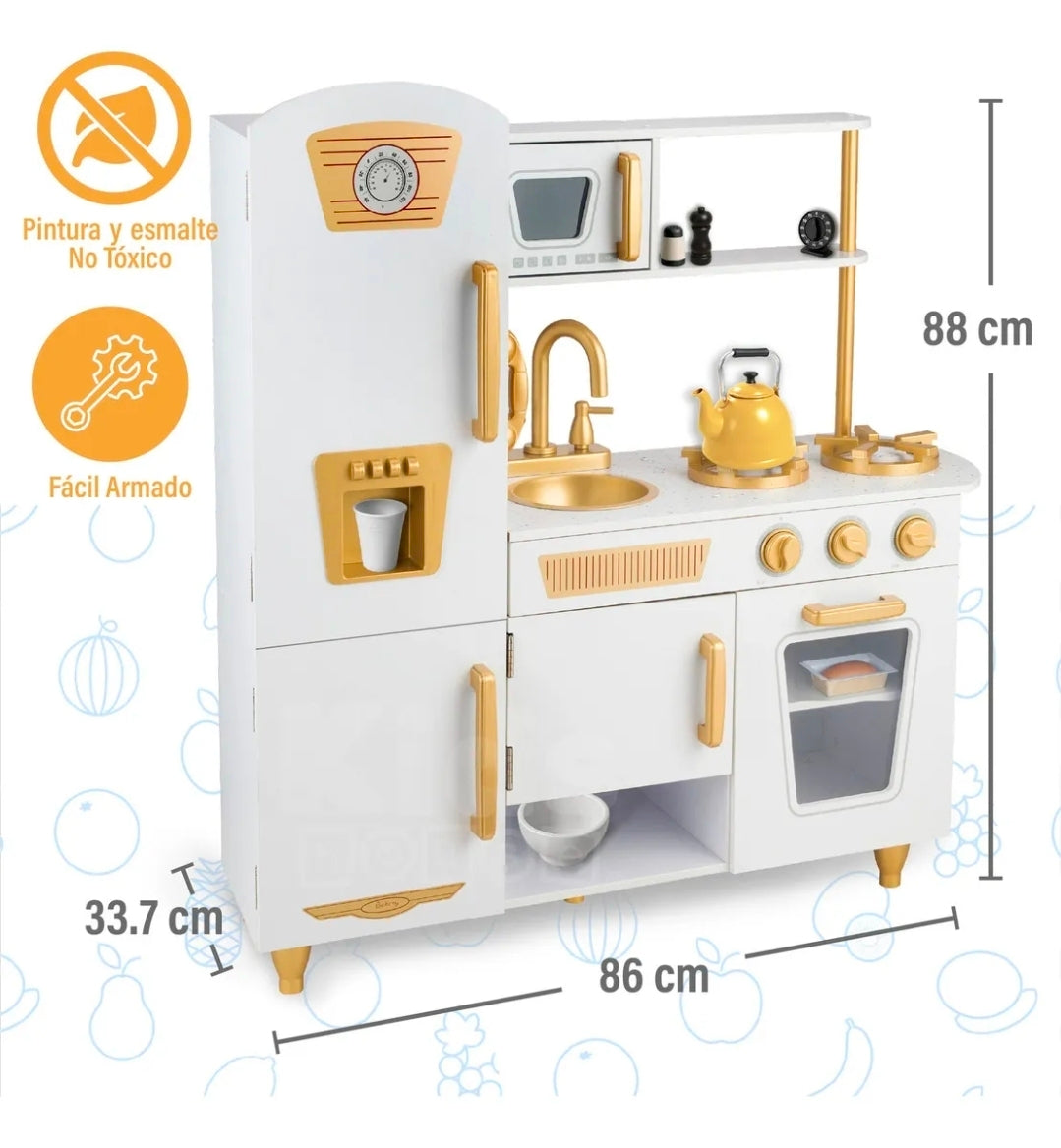 Cocinita de madera de lujo