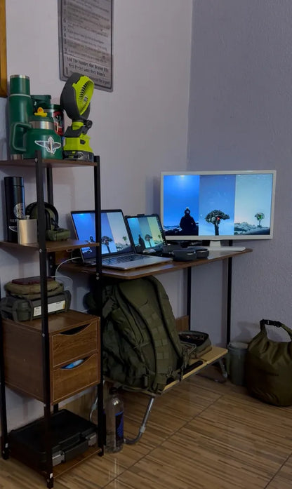 Escritorio De Oficina Minimalista con 2 Cajones 1.2m