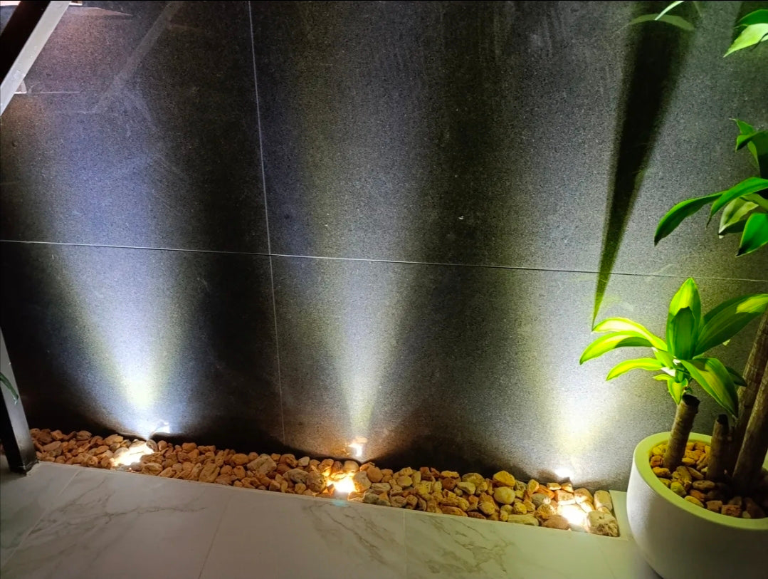 8 Lámparas de piso 3W luz cálida