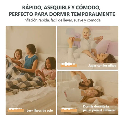 Colchón Inflable Individual Con Bomba Eléctrica