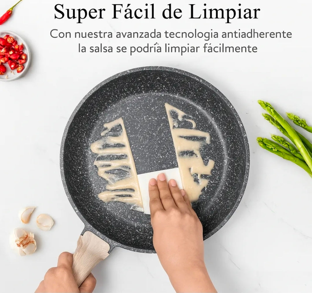 Batería de cocina antiadherente 12pz