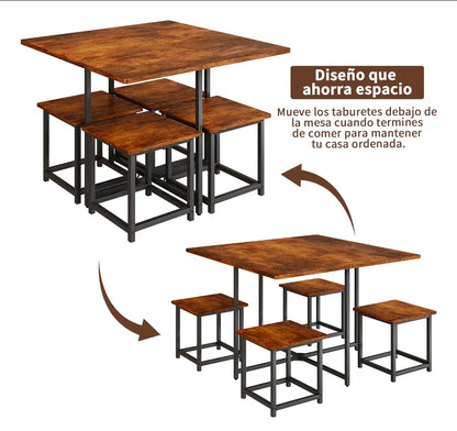 Comedor Cuadrado 4 Sillas Para 4 Personas