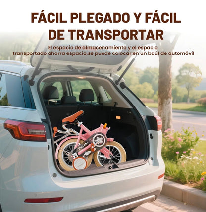 Bicicleta infantil R16 con ruedas auxiliares 4 a 6 años