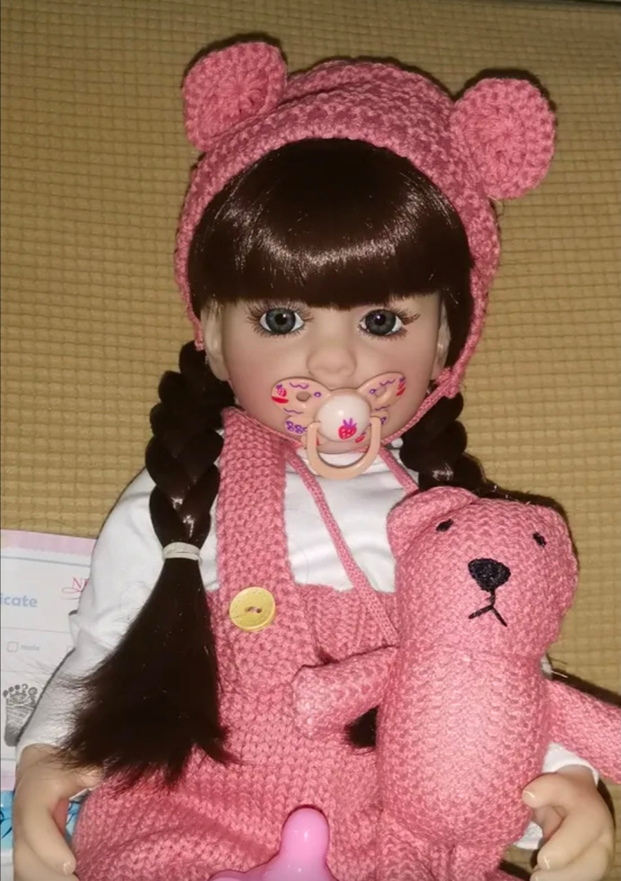Bebé muñeca TIPO reborn silicona 55 cm