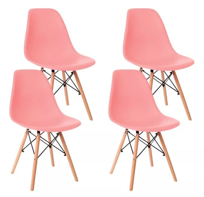 Pack de 4 sillas Eames minimalistas variedad de colores
