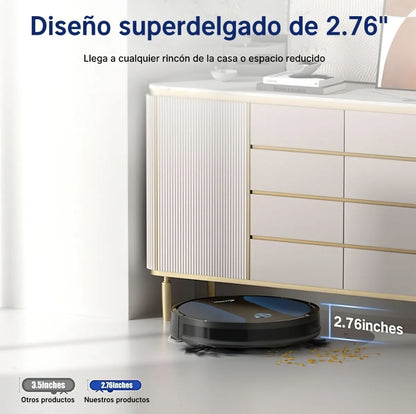 Aspiradora Robot Intelig Con Control Remoto