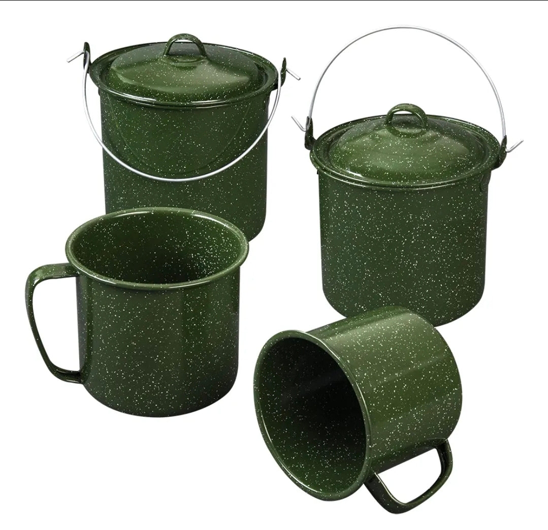 Set De 4 Ollas Hervidores De Peltre Cinsa Incluye 2 Tapas