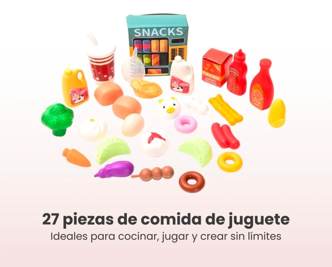 Cocina de juguete con luz, agua y sonido 73pz