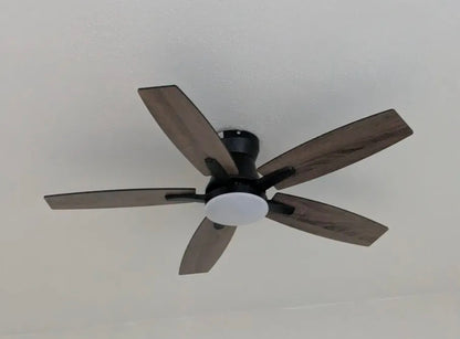 Ventilador De Techo Con Luz Y Mando A Distancia 1.07 M 60hz Negro/Madera