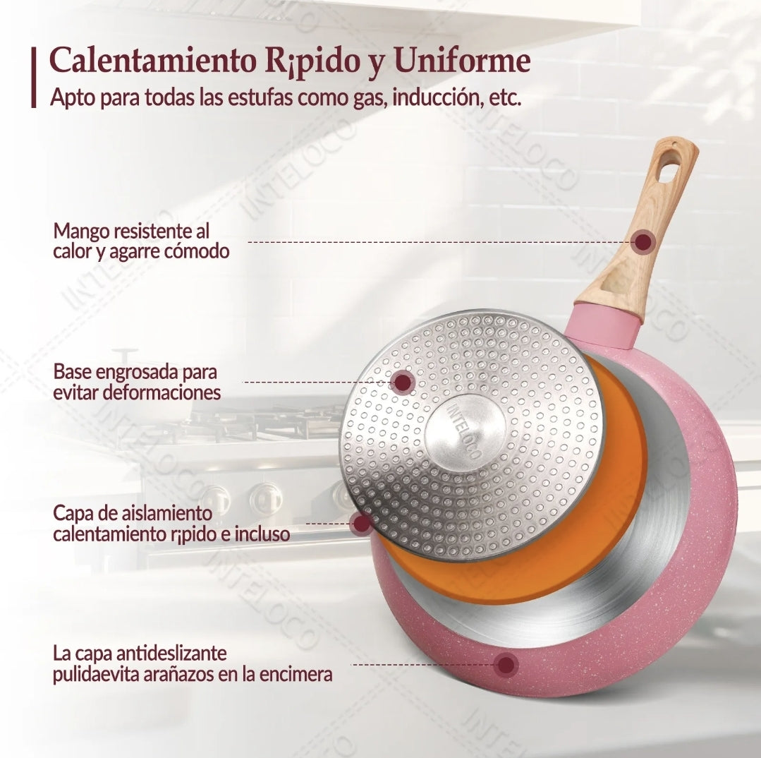 Juegos De Sartenes De Aluminio  Antiadherentes