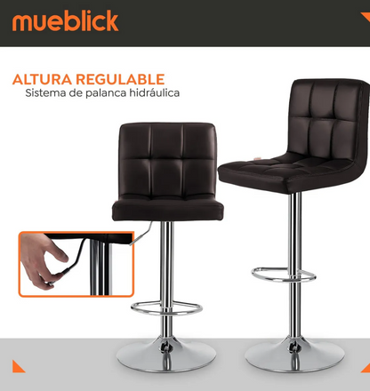 SET DE 4 BANCOS CUADRADOS PARA BARRA