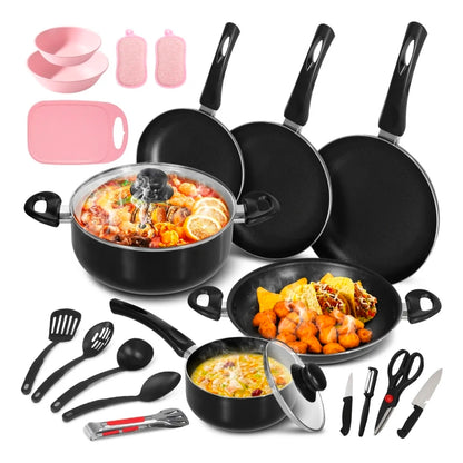 Batería de cocina Aluminio Antiadherente 22 piezas