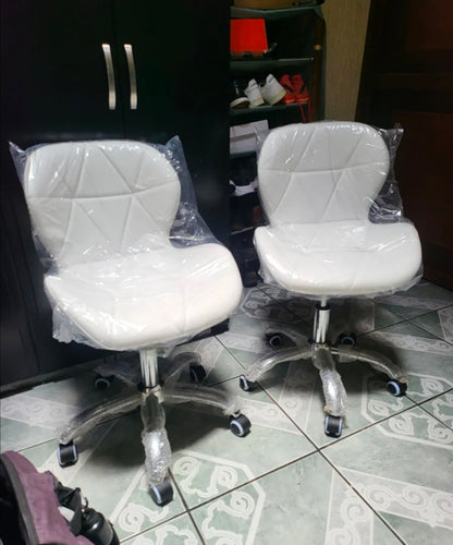 2 sillas de escritorio moderna cromada