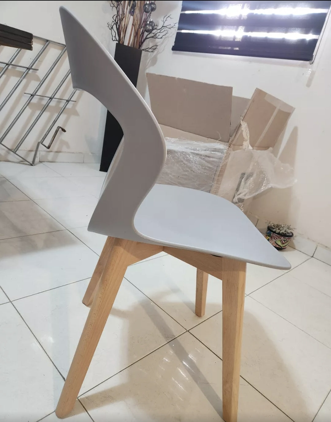 Set 4 Sillas Para Comedor Moderna Estructura