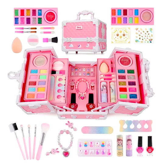 Set Maquillaje Para Niñas Lavable No Tóxico 60pcs