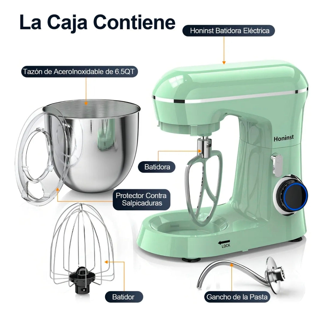 Batidora de pedestal planetaria 10vel 6.5Qt