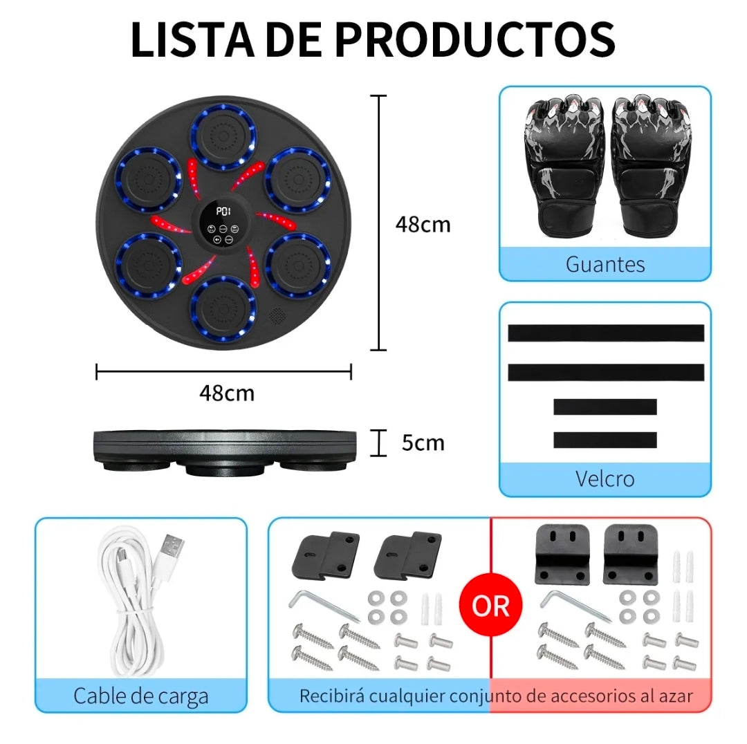 Máquina De Boxeo Musical Bluetooth Inteligente
