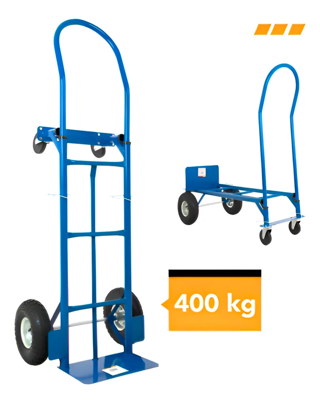 Diablo plataforma 400kg  azul