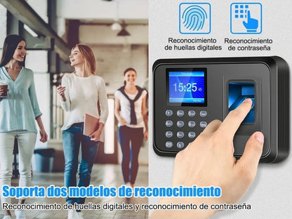 Reloj checador huella biométrica digital