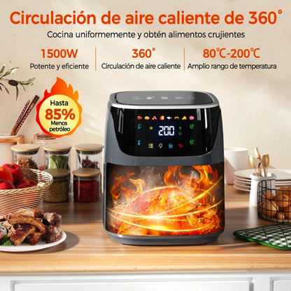 Freidora de Aire Patbrela 8L Digital 1500W Pantalla Táctil